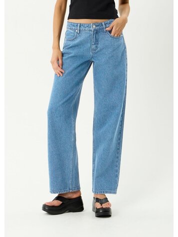 AFENDS AFENDS Alyra Low Rise Wide Leg Jean Worn Blue
