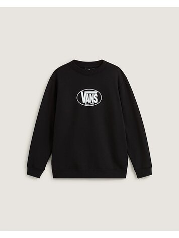 VANS VANS Big Kids Classic Oval Crew Sweatshirt Black