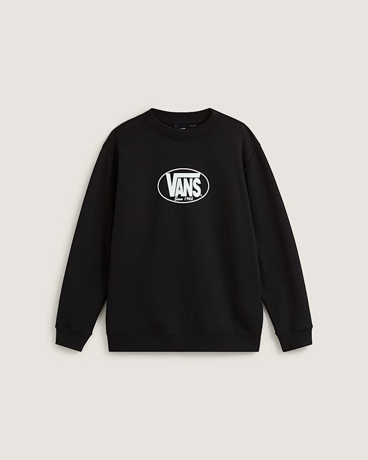 VANS VANS Big Kids Classic Oval Crew Sweatshirt Black