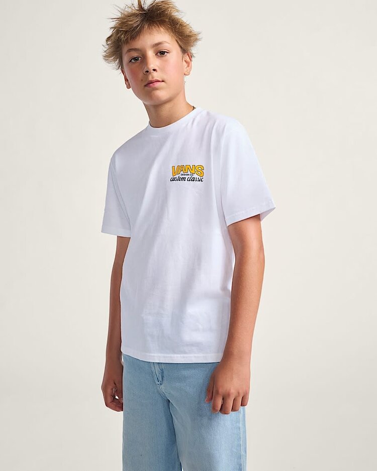 VANS VANS Big Kids Shop Front T-Shirt White