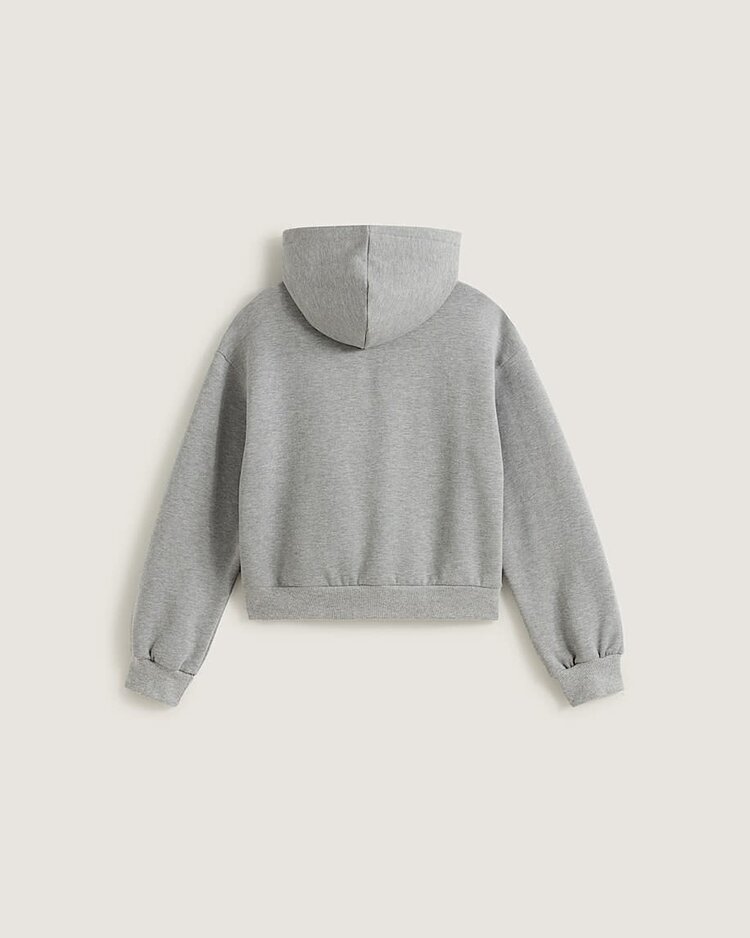 VANS VANS Big Kids Van-Archy Label Zip Hoodie Cement Heather