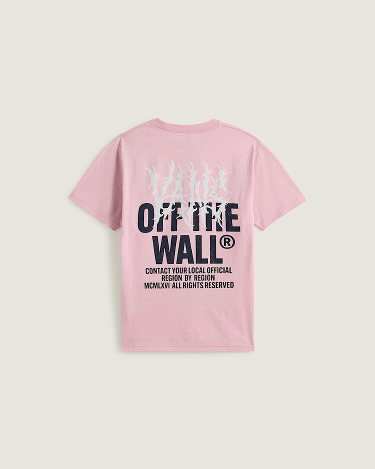 VANS VANS Kids Metal Wall T-Shirt Pink Dawn