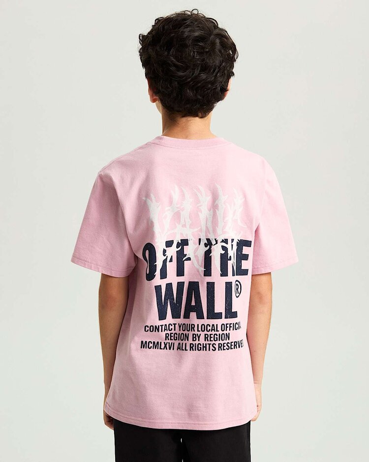 VANS VANS Kids Metal Wall T-Shirt Pink Dawn