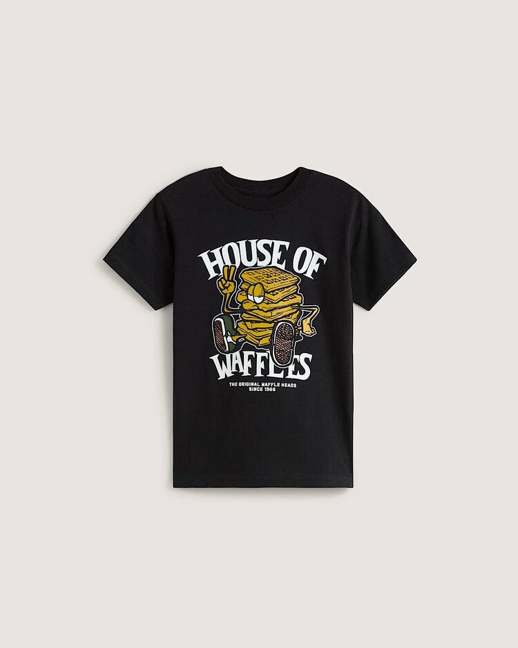 VANS VANS Little Kids House Of Waffles T-Shirt Black