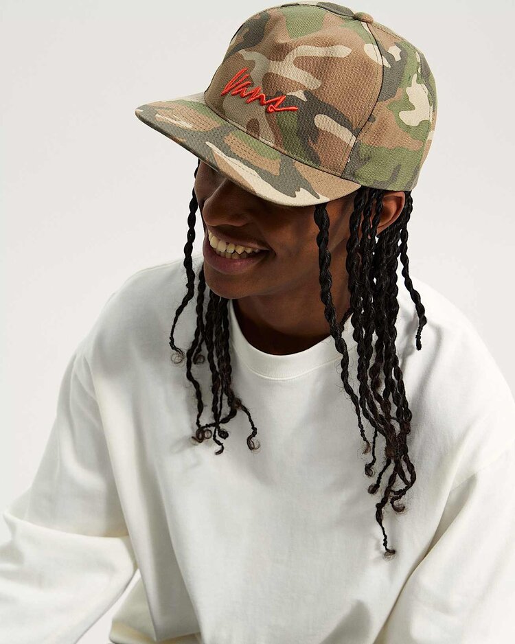 VANS VANS Classic Script Snapback Hat Vintage Camo