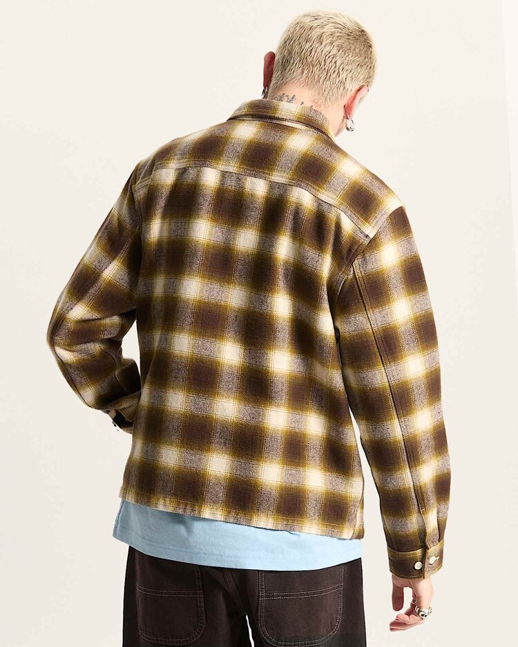VANS VANS Crestmont Plaid Shacket Oatmeal