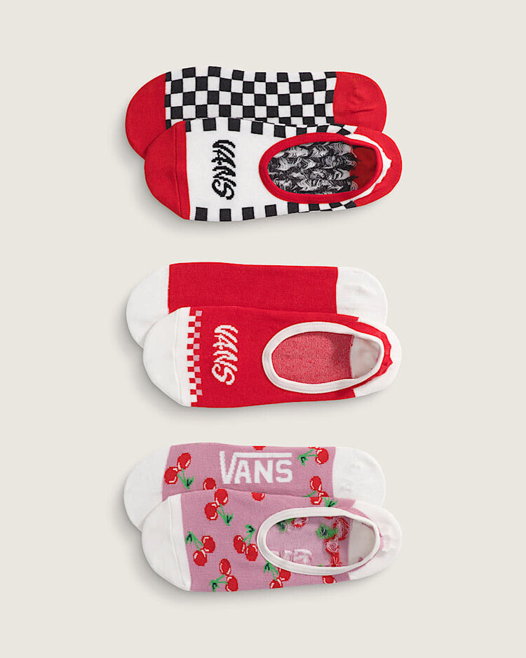 VANS VANS Fuego Canoodle Socks 3-Pack Racing Red