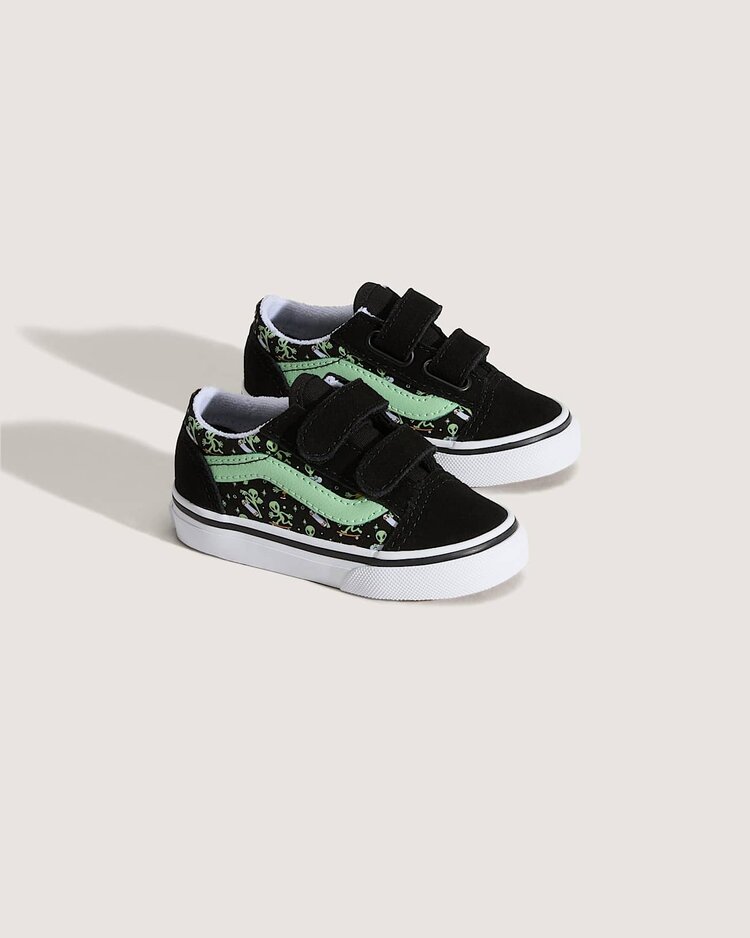 VANS VANS Toddler Old Skool V Shoe Black/Green