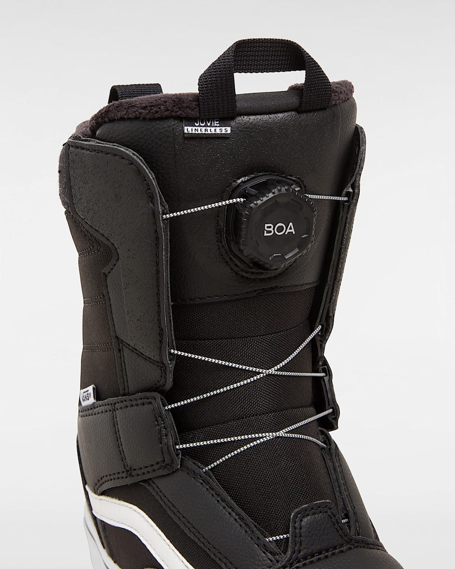 2026 VANS Youth Juvie Linerless Snowboard Boots In Black/White