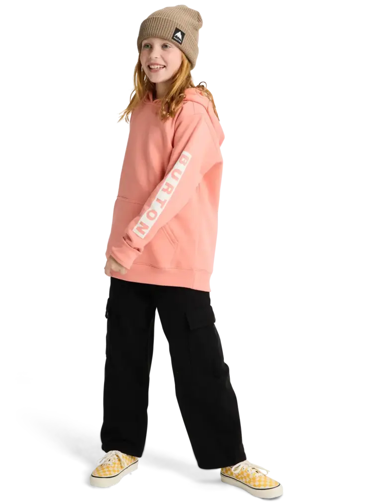 BURTON BURTON Kids' Elite Pullover Hoodie Sunrise Coral