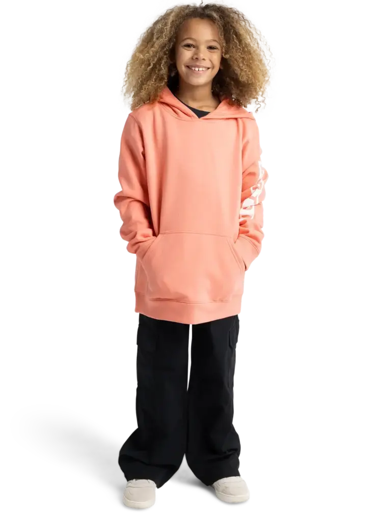 BURTON BURTON Kids' Elite Pullover Hoodie Sunrise Coral