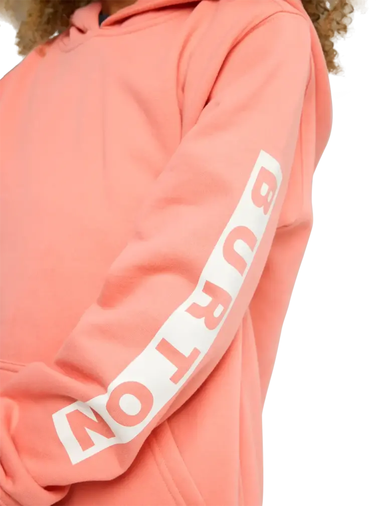 BURTON BURTON Kids' Elite Pullover Hoodie Sunrise Coral