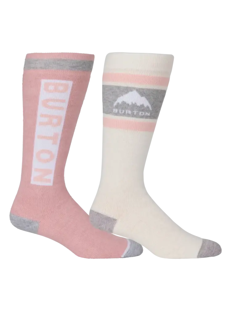 BURTON BURTON Women's Weekend Midweight 2 Pack Socks Stout White