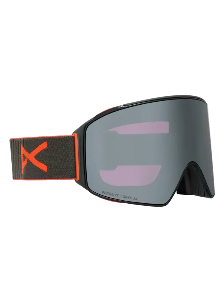 ANON ANON M4 Goggles (Cylindrical) + Bonus Lens + Mfi Face Mask Fiesta Red / Perceive Sunny Onyx / Perceive Variable Violet
