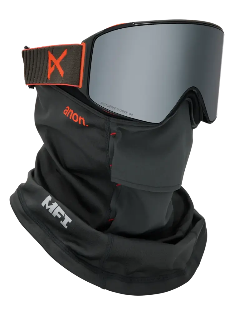 ANON ANON M4 Goggles (Cylindrical) + Bonus Lens + Mfi Face Mask Fiesta Red / Perceive Sunny Onyx / Perceive Variable Violet