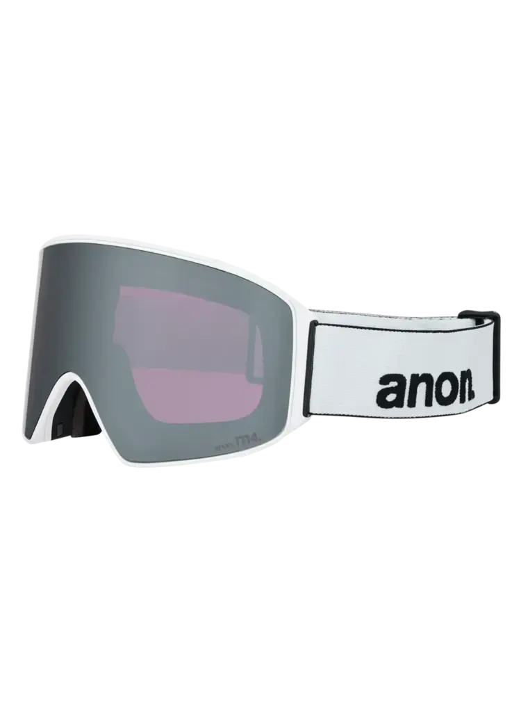 ANON ANON M4 Goggles (Cylindrical) + Bonus Lens + Mfi Face Mask White / Perceive Sunny Onyx / Perceive Variable Violet