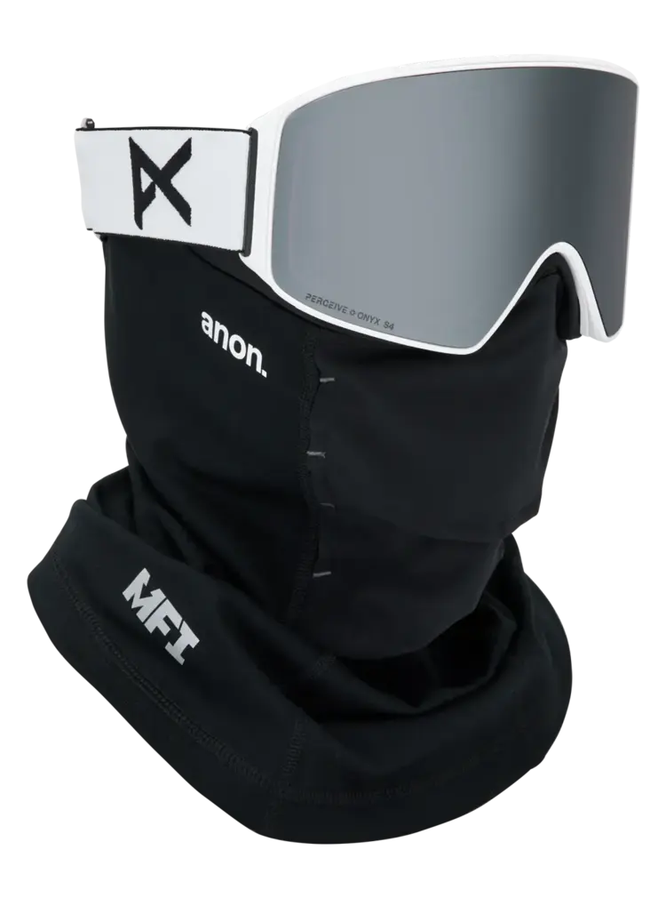 ANON ANON M4 Goggles (Cylindrical) + Bonus Lens + Mfi Face Mask White / Perceive Sunny Onyx / Perceive Variable Violet