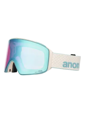 ANON ANON M4S Goggles (Cylindrical) + Bonus Lens + Mfi Face Mask Oat / Perceive Variable Blue / Perceive Cloudy Pink