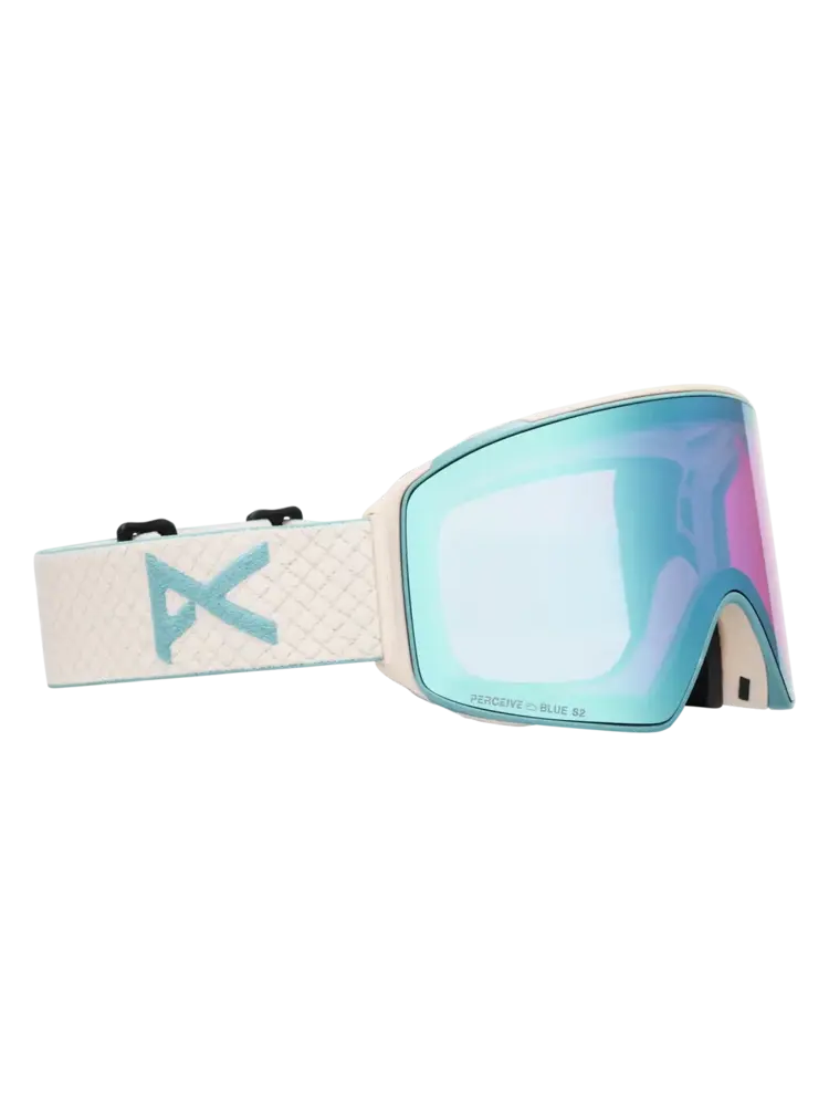ANON ANON M4S Goggles (Cylindrical) + Bonus Lens + Mfi Face Mask Oat / Perceive Variable Blue / Perceive Cloudy Pink