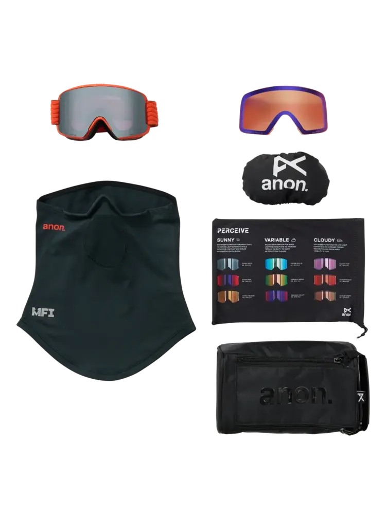 ANON ANON M6 Goggles Fiesta Red / Perceive Sunny Onyx / Perceive Variable Violet