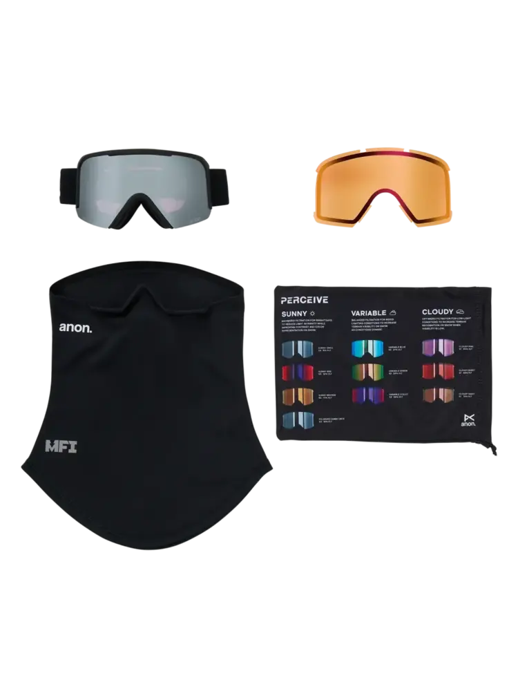 ANON ANON Nesa Goggles + Bonus Lens + MFI® Face Mask Smoke/Perceive Sunny Onyx