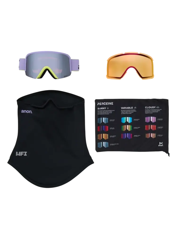 ANON ANON Nesa S Goggles Hyper Lilac / Perceive Sunny Onyx / Perceive Cloudy Burst