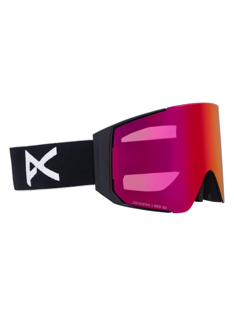 ANON ANON Sync Goggles + Bonus Lens + Mfi Face Mask Black / Perceive Sunny Red / Perceive Cloudy Burst