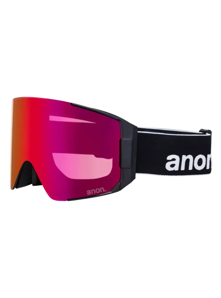 ANON ANON Sync Goggles + Bonus Lens + Mfi Face Mask Black / Perceive Sunny Red / Perceive Cloudy Burst