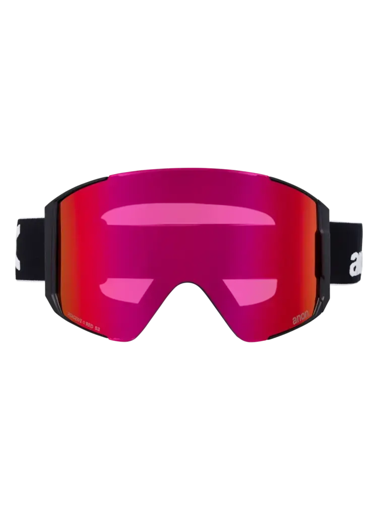 ANON ANON Sync Goggles + Bonus Lens + Mfi Face Mask Black / Perceive Sunny Red / Perceive Cloudy Burst