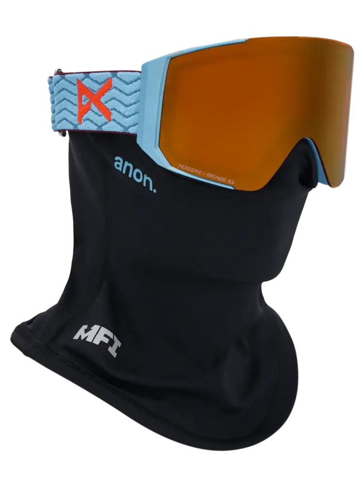 ANON ANON Sync Goggles + Bonus Lens + Mfi Face Mask Retro Blue / Perceive Sunny Bronze / Perceive Cloudy Burst