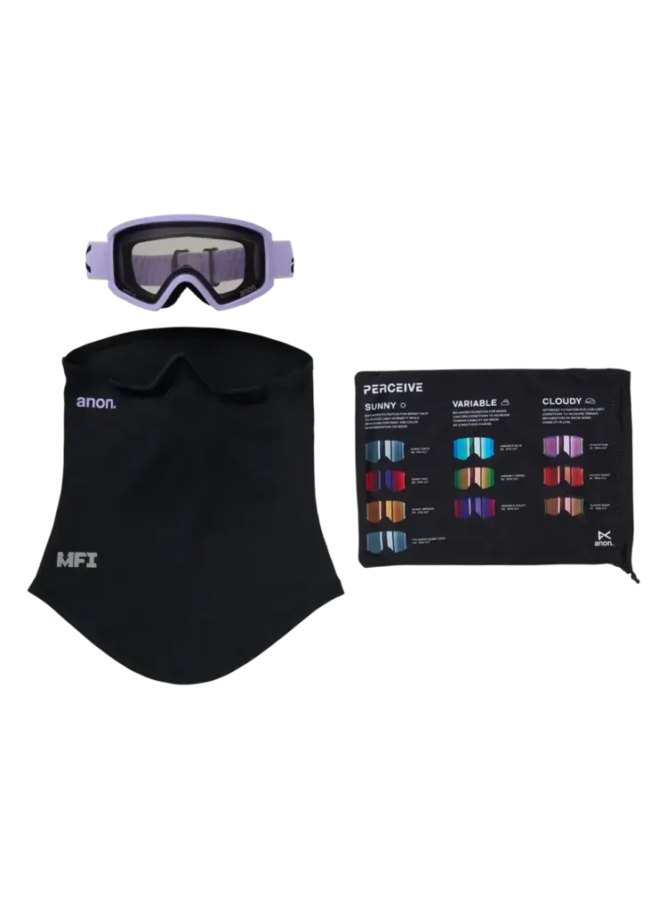 ANON ANON Tracker 2.0 Goggles + Mfi Face Mask Hyper Lilac / Smoke