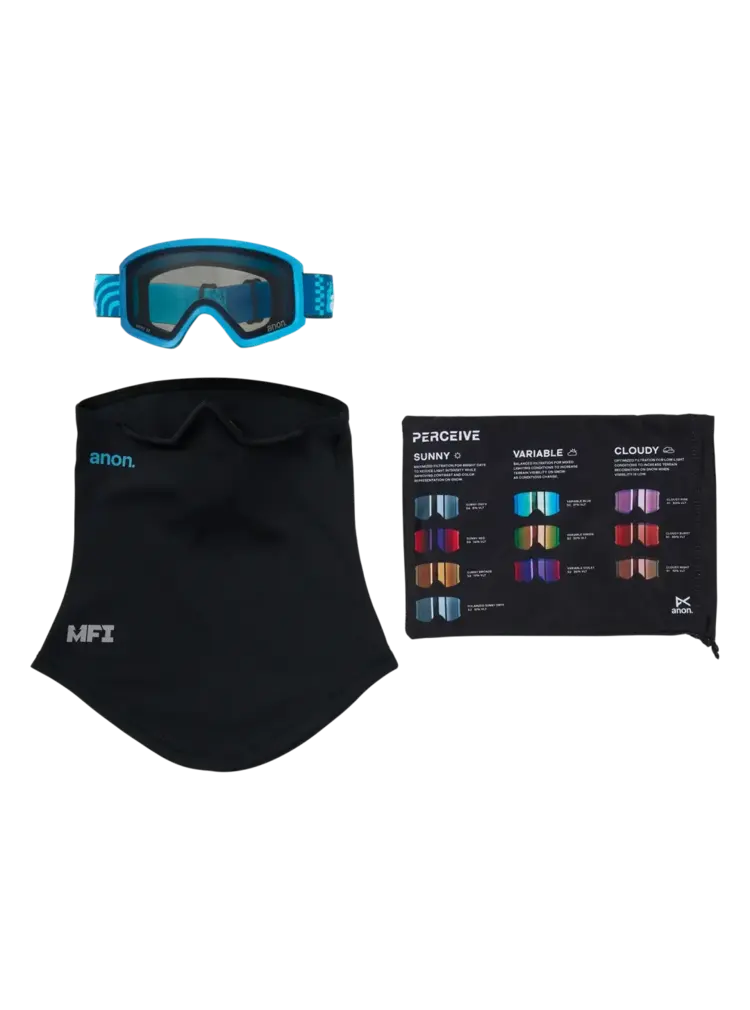 ANON ANON Tracker 2.0 Goggles + Mfi Face Mask Island Blues / Smoke