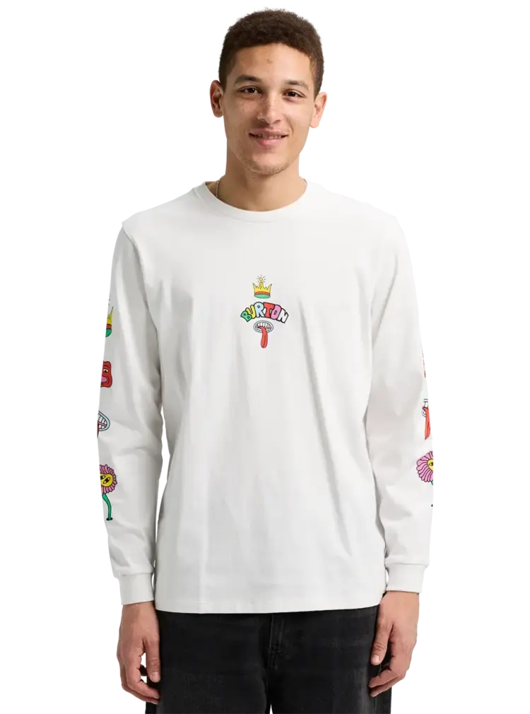 BURTON BURTON Counterbalance 26 Long Sleeve T-Shirt Stout White