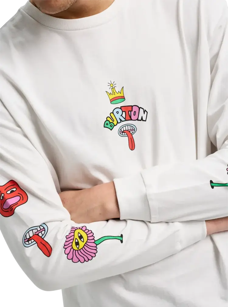 BURTON BURTON Counterbalance 26 Long Sleeve T-Shirt Stout White