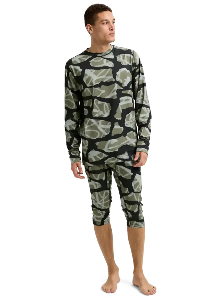 BURTON BURTON Men's Midweight Base Layer Crewneck Graffiti Camo