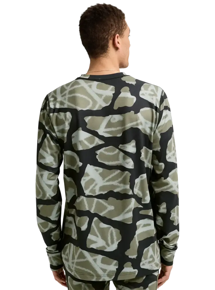 BURTON BURTON Men's Midweight Base Layer Crewneck Graffiti Camo