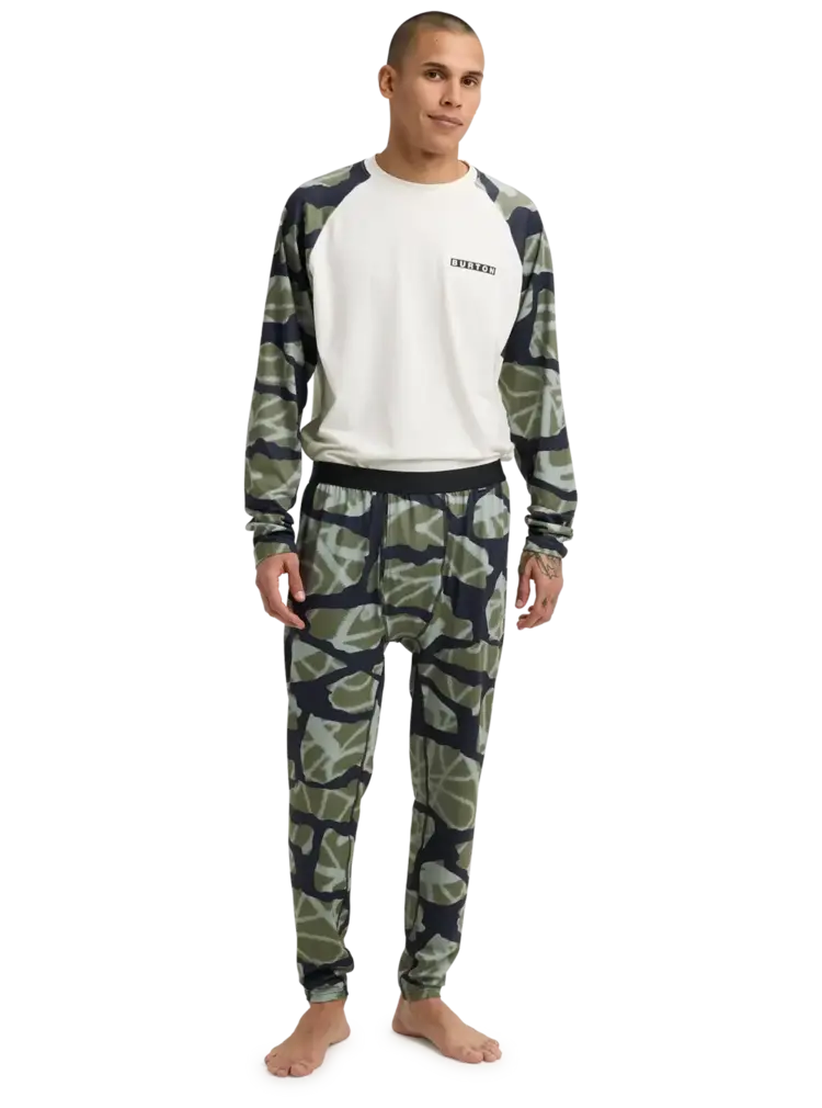 BURTON BURTON Men's Midweight Base Layer Pants Graffiti Camo