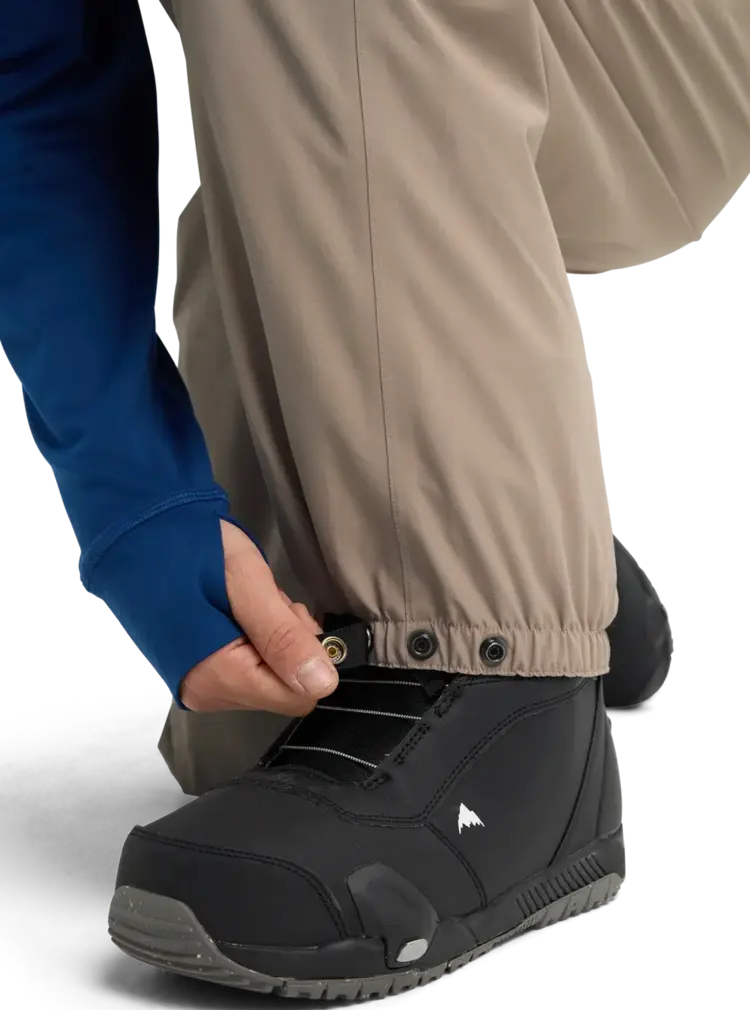 BURTON BURTON Men's Reserve 2L Relaxed Bib Pants Summit Taupe/True Black