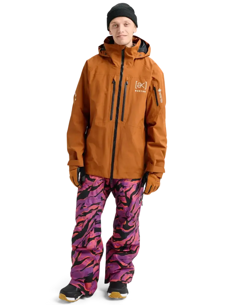 BURTON BURTON Men's [AK] Swash Goreâ€‘Tex 2L Jacket Chestnut Brown