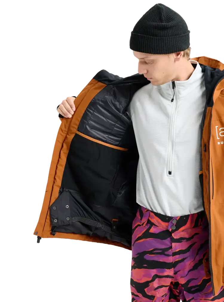 BURTON BURTON Men's [AK] Swash Goreâ€‘Tex 2L Jacket Chestnut Brown