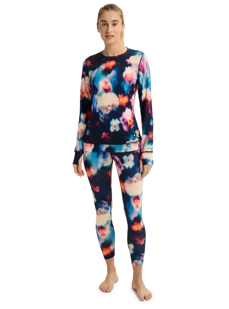 BURTON BURTON Women's Midweight Base Layer Crewneck Floral Blur