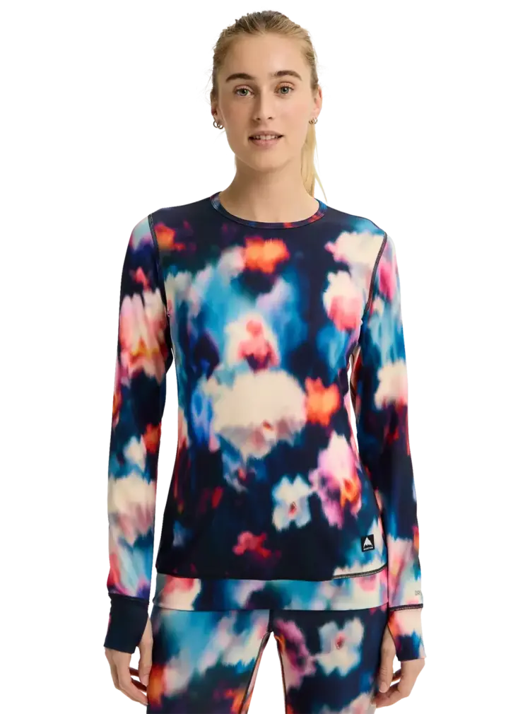 BURTON BURTON Women's Midweight Base Layer Crewneck Floral Blur