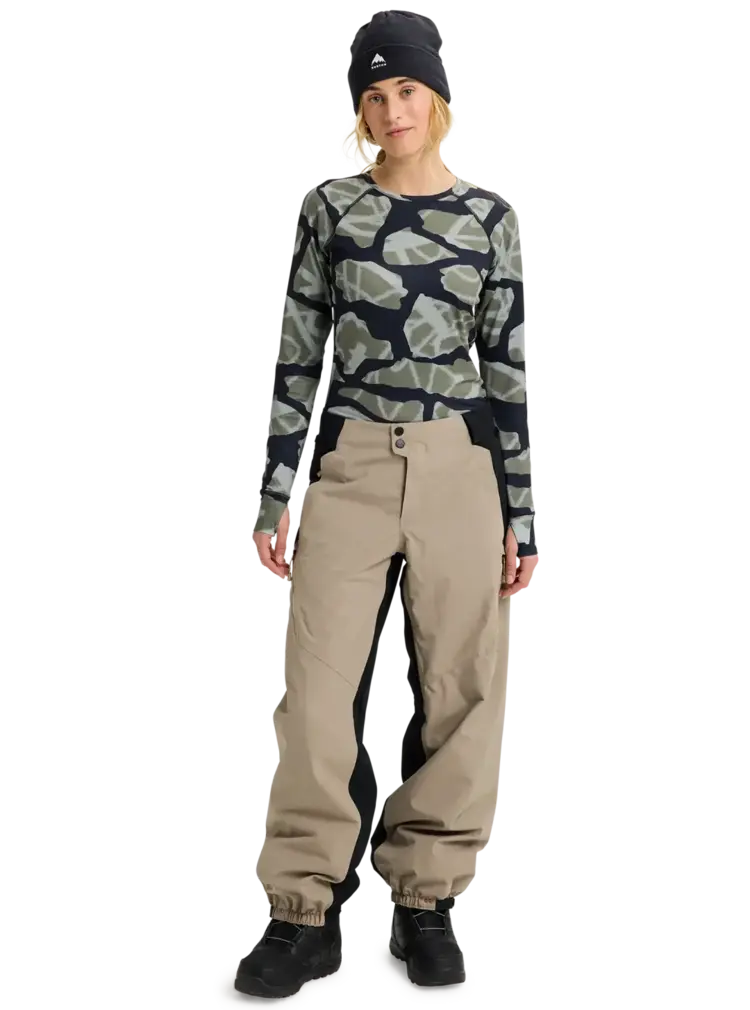 BURTON BURTON Women's Reserve 2L Relaxed Pants Summit Taupe/True Black