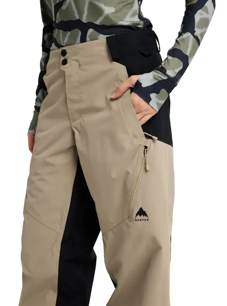 BURTON BURTON Women's Reserve 2L Relaxed Pants Summit Taupe/True Black