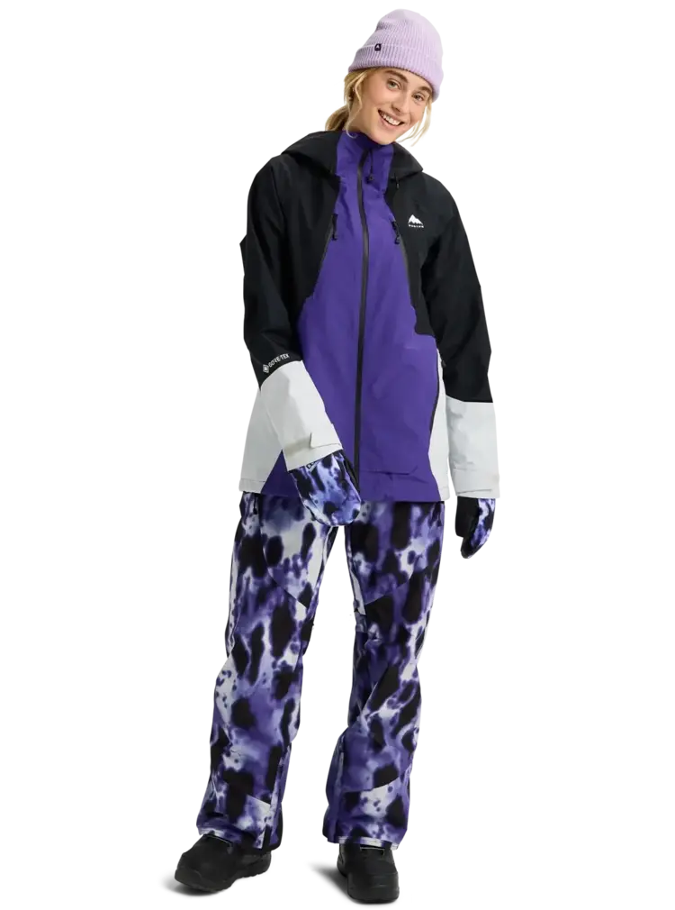BURTON BURTON Women's Reserve Gore-Tex 2L Jacket Prism Violet/True Black/Gray Cloud