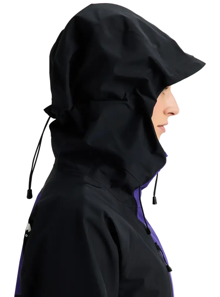BURTON BURTON Women's Reserve Gore-Tex 2L Jacket Prism Violet/True Black/Gray Cloud
