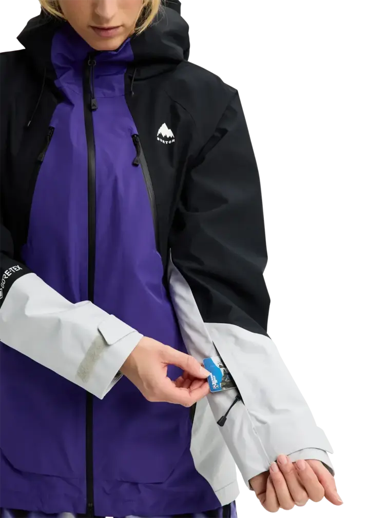 BURTON BURTON Women's Reserve Gore-Tex 2L Jacket Prism Violet/True Black/Gray Cloud