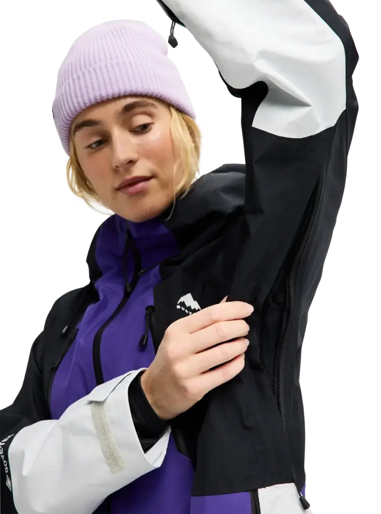 BURTON BURTON Women's Reserve Gore-Tex 2L Jacket Prism Violet/True Black/Gray Cloud