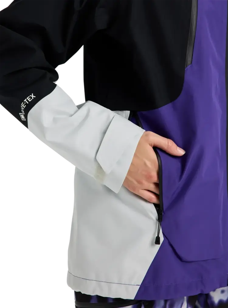 BURTON BURTON Women's Reserve Gore-Tex 2L Jacket Prism Violet/True Black/Gray Cloud