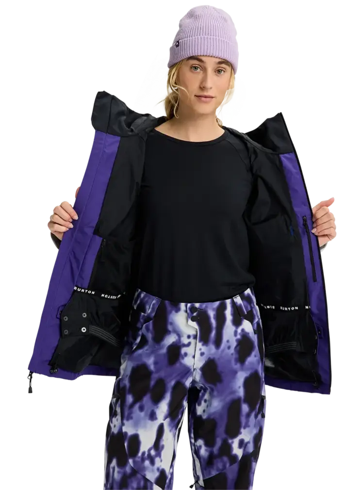 BURTON BURTON Women's Reserve Gore-Tex 2L Jacket Prism Violet/True Black/Gray Cloud